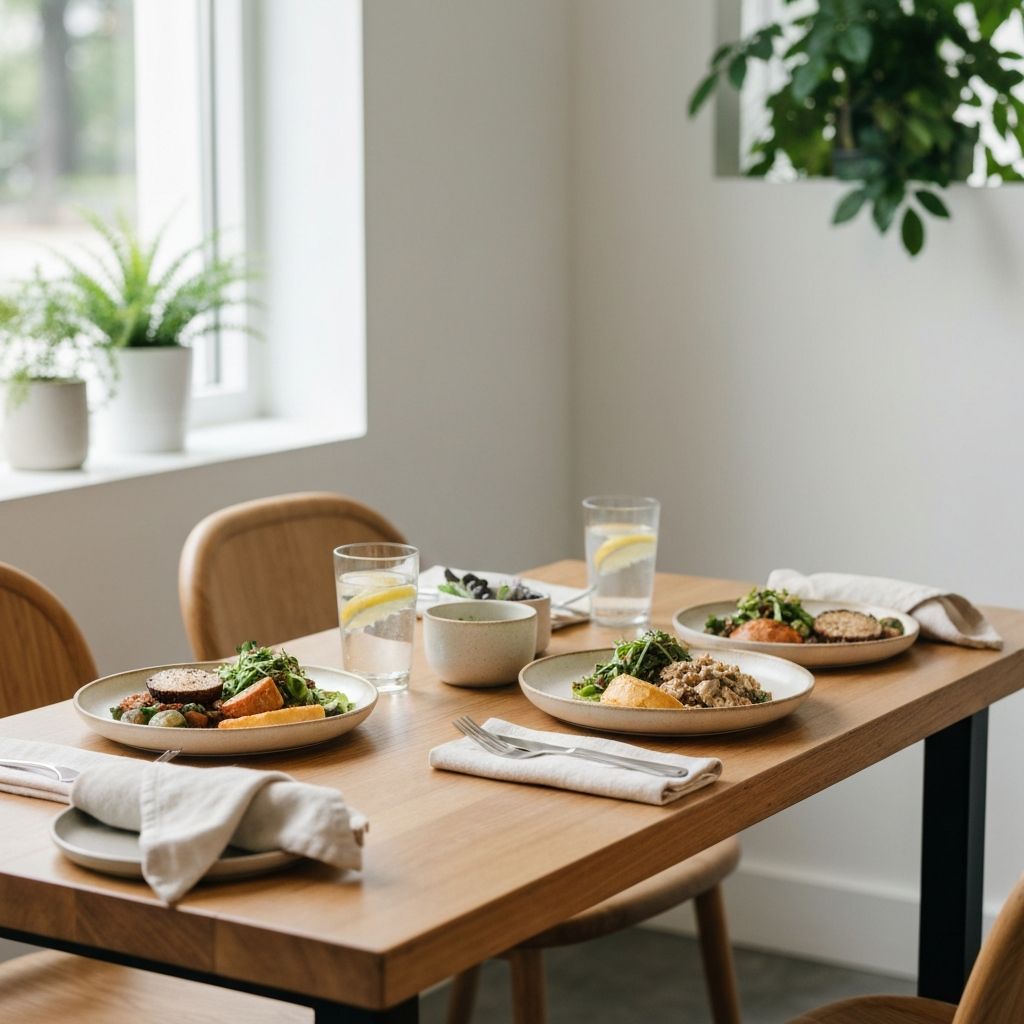 Social dining environment during lunch